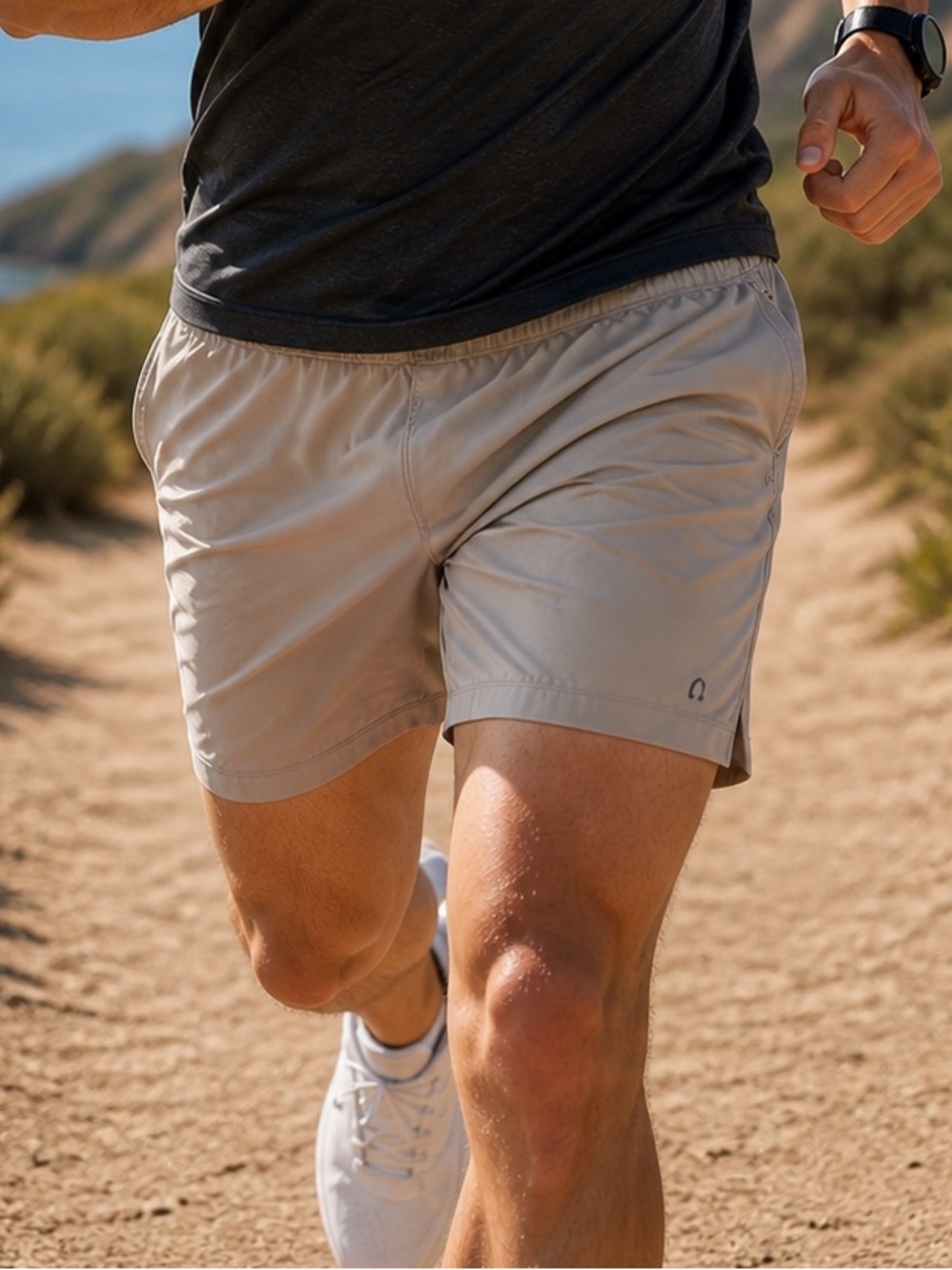 GAP Men's Athletic Shorts in Beige